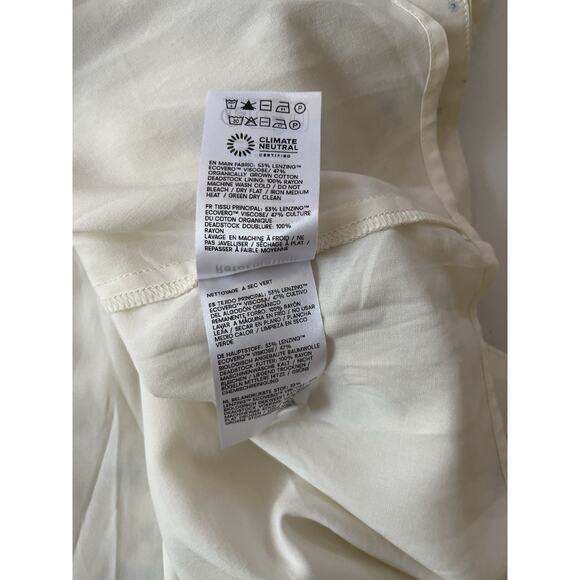 Reformation Kiria Midi Dress 10 Cream Floral Smocked Fairy Boho Cottagecore - Picture 12 of 12